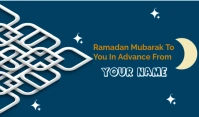 Ramadan Mubarak In Advance | Ramadan Poster Tag template